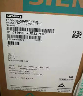 IP20 Siemens Frequency Converter 37kW 6SE6440-2UD33-7EB1 Without Filter