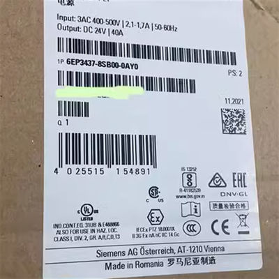 Stable SITOP Power Supply 40A 6EP3437-8SB00-0AY0 PSU820 Adjusted