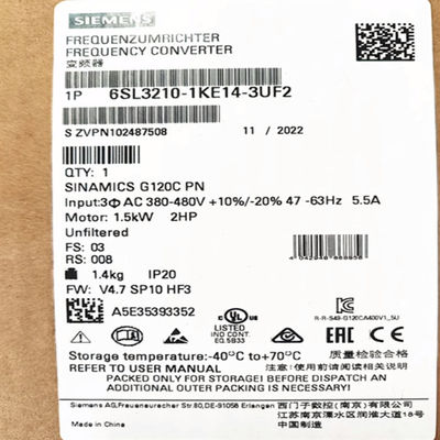 Sinamics G120 Frequency Converter 1.5kW 6SL3210-1KE14-3UF2 G120C