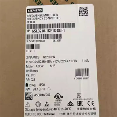 Safety G120 Power Module I/O Interface 6SL3210-1KE18-8UF1 Frequency Converter