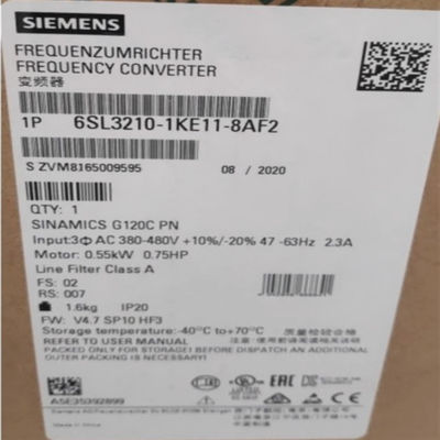 G120 6SL3210-1KE11-8AF2 Siemens Sinamics G120c Power Module Integrated Filtering